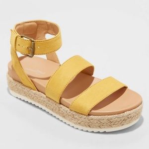 Yellow Espadrilles Sandals